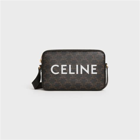 medium messenger bag in triomphe canvas with celine print|Men's Medium Messenger Bag in Triomphe canvas XL with .